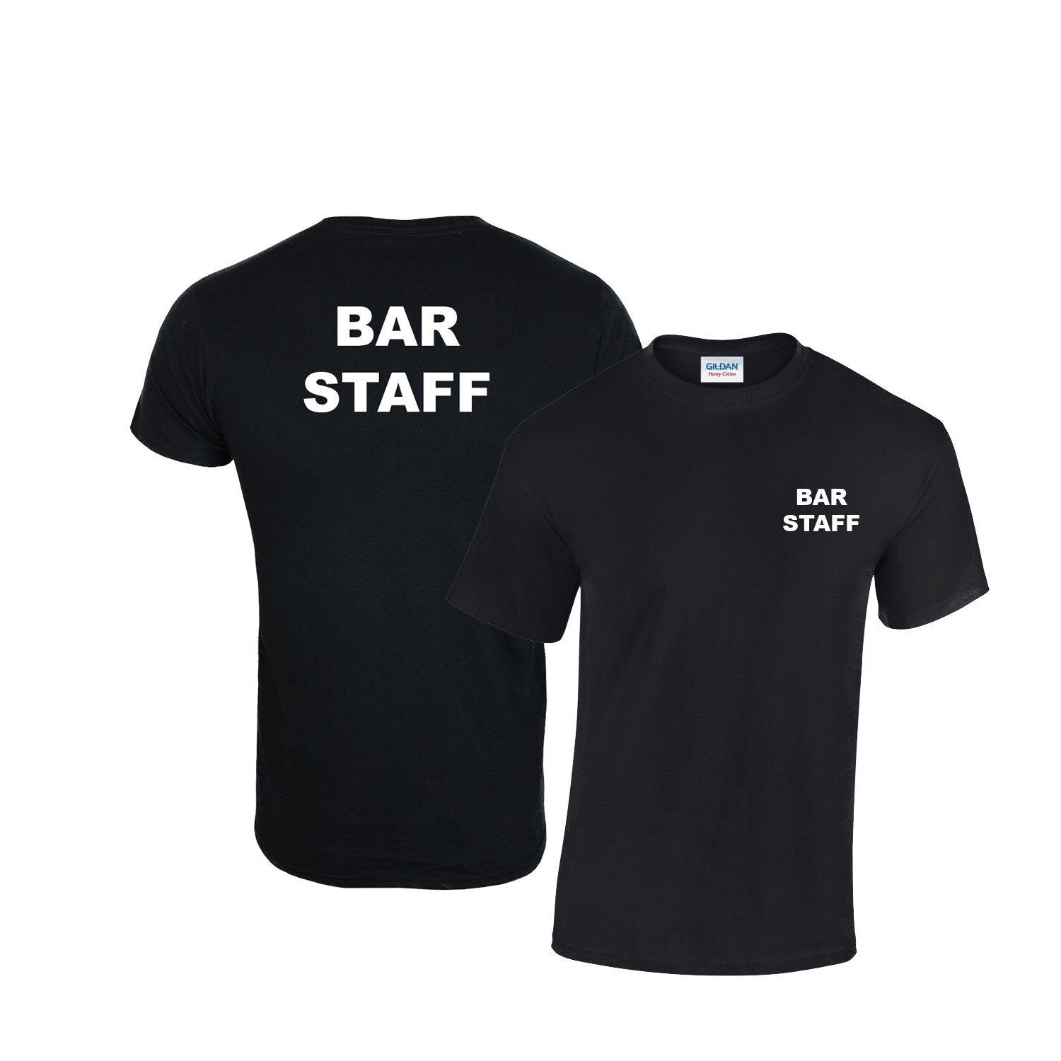 Bar Staff Printed T-shirt - Print Chimp