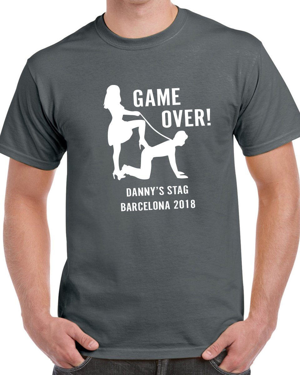 Game Over Stag T-Shirt - Print Chimp