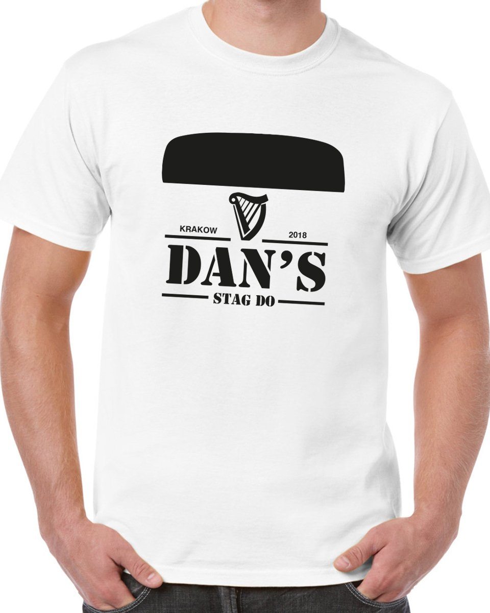 Guiness Style Stag Do T Shirt - Print Chimp