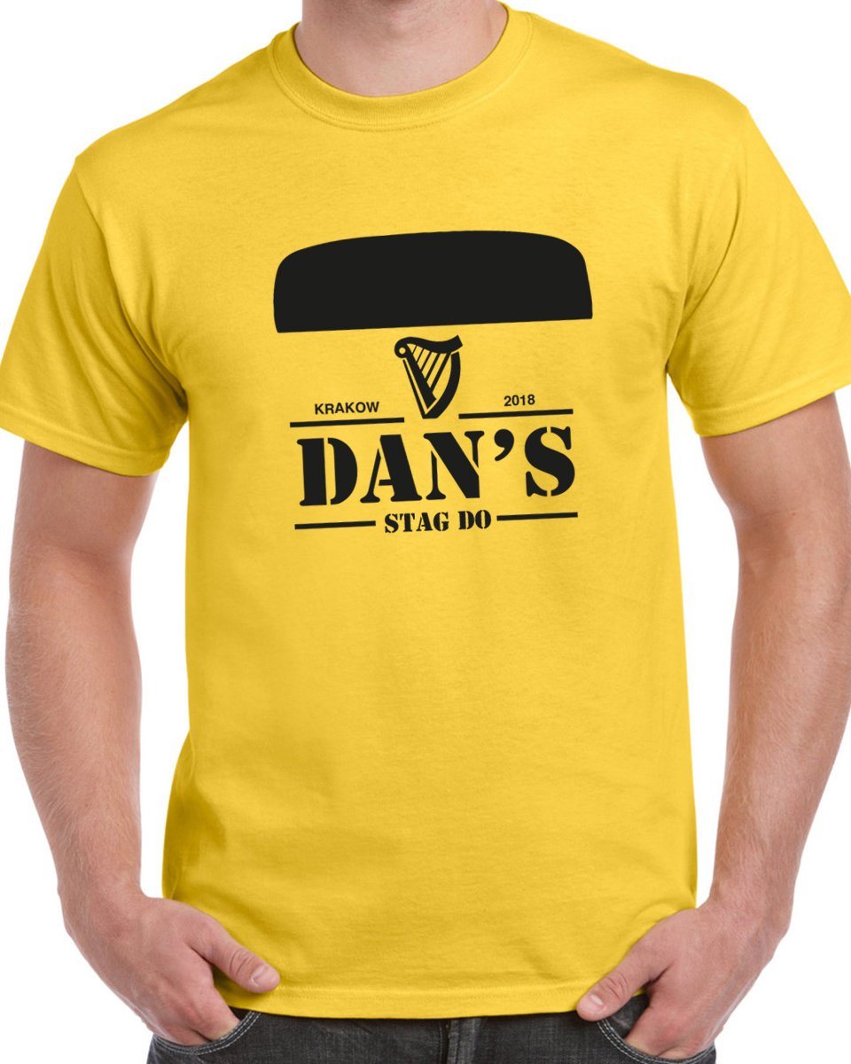 Guiness Style Stag Do T Shirt - Print Chimp