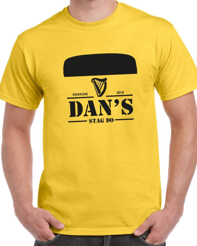 Guiness Style Stag Do T Shirt - Print Chimp