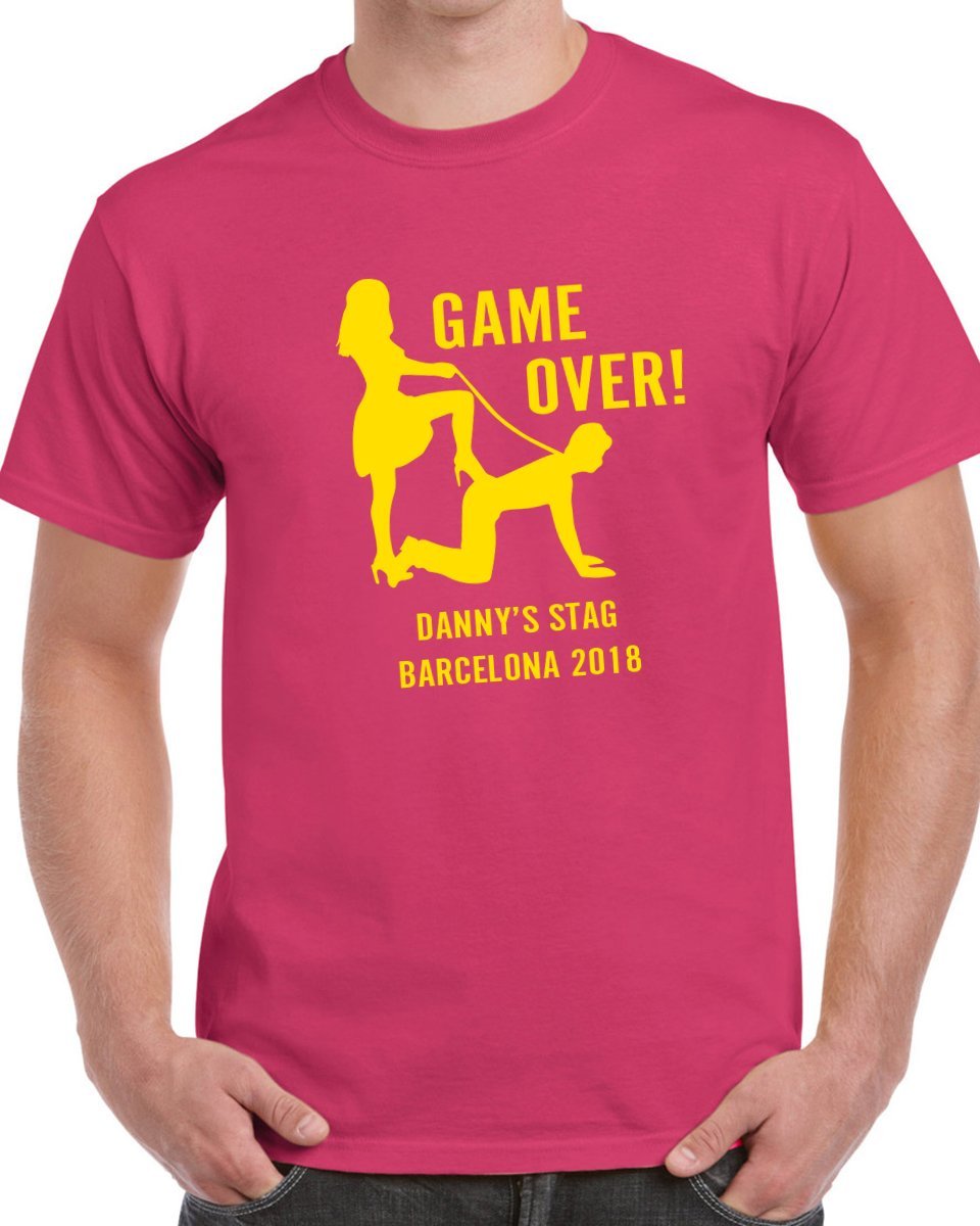 Game Over Stag T-Shirt - Print Chimp