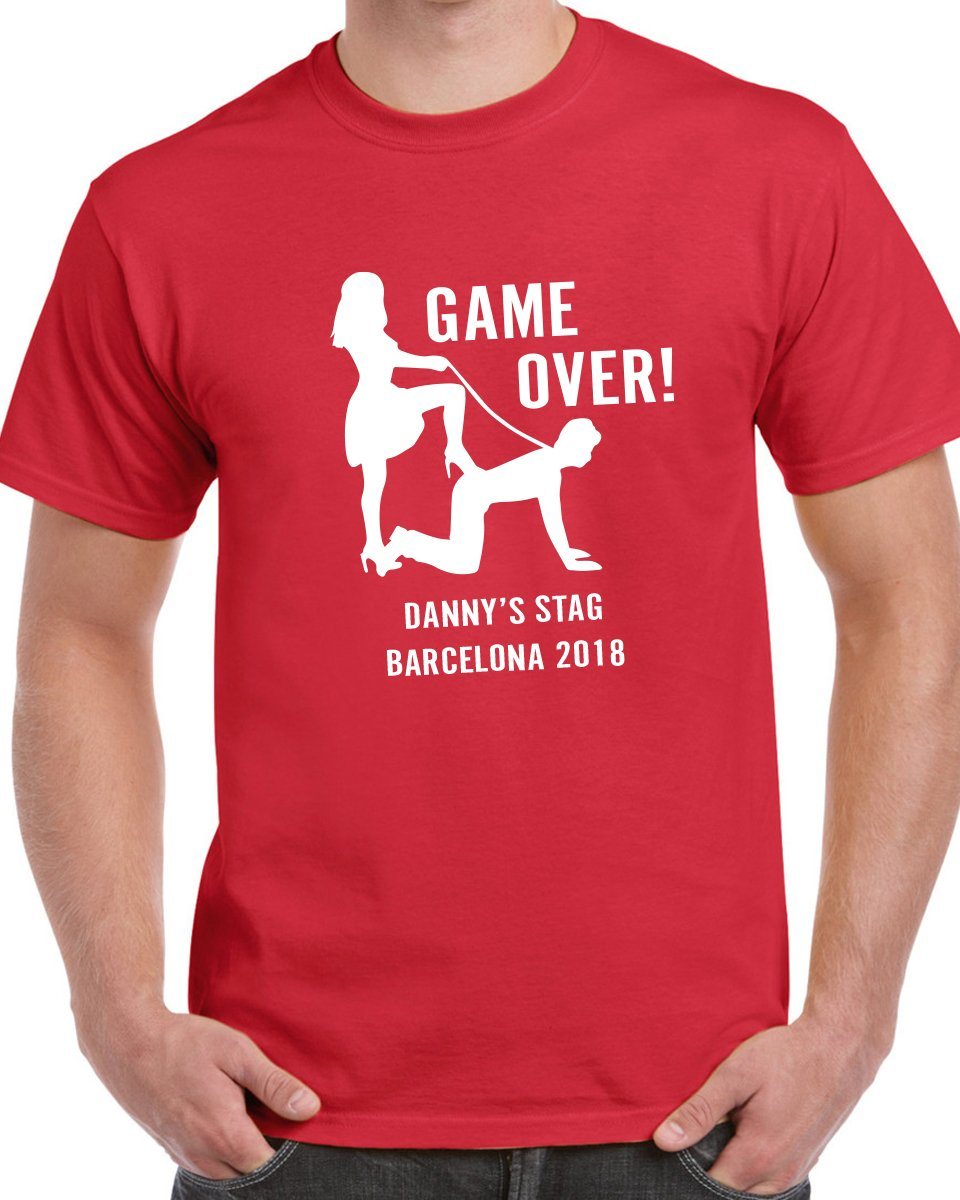 Game Over Stag T-Shirt - Print Chimp