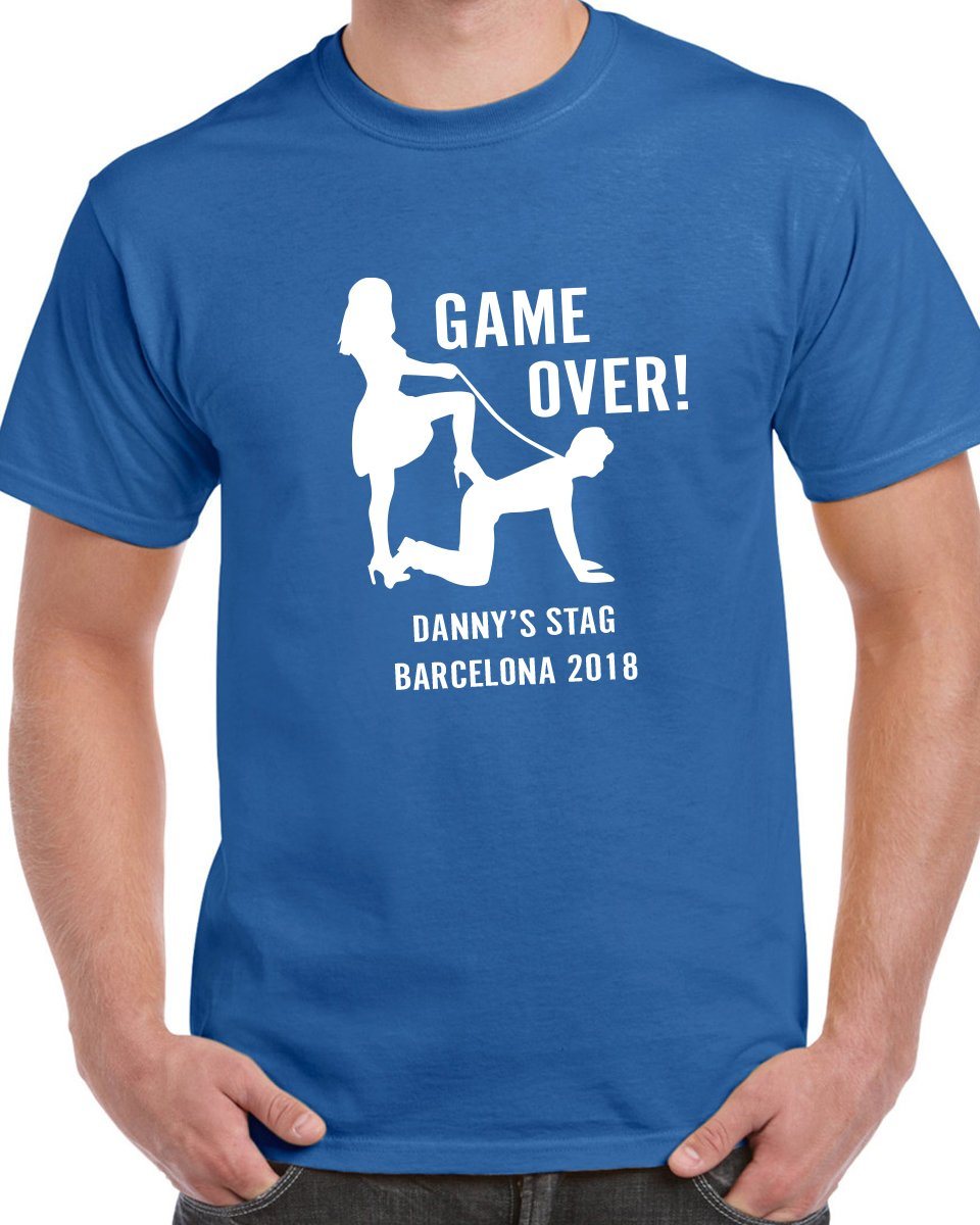 Game Over Stag T-Shirt - Print Chimp