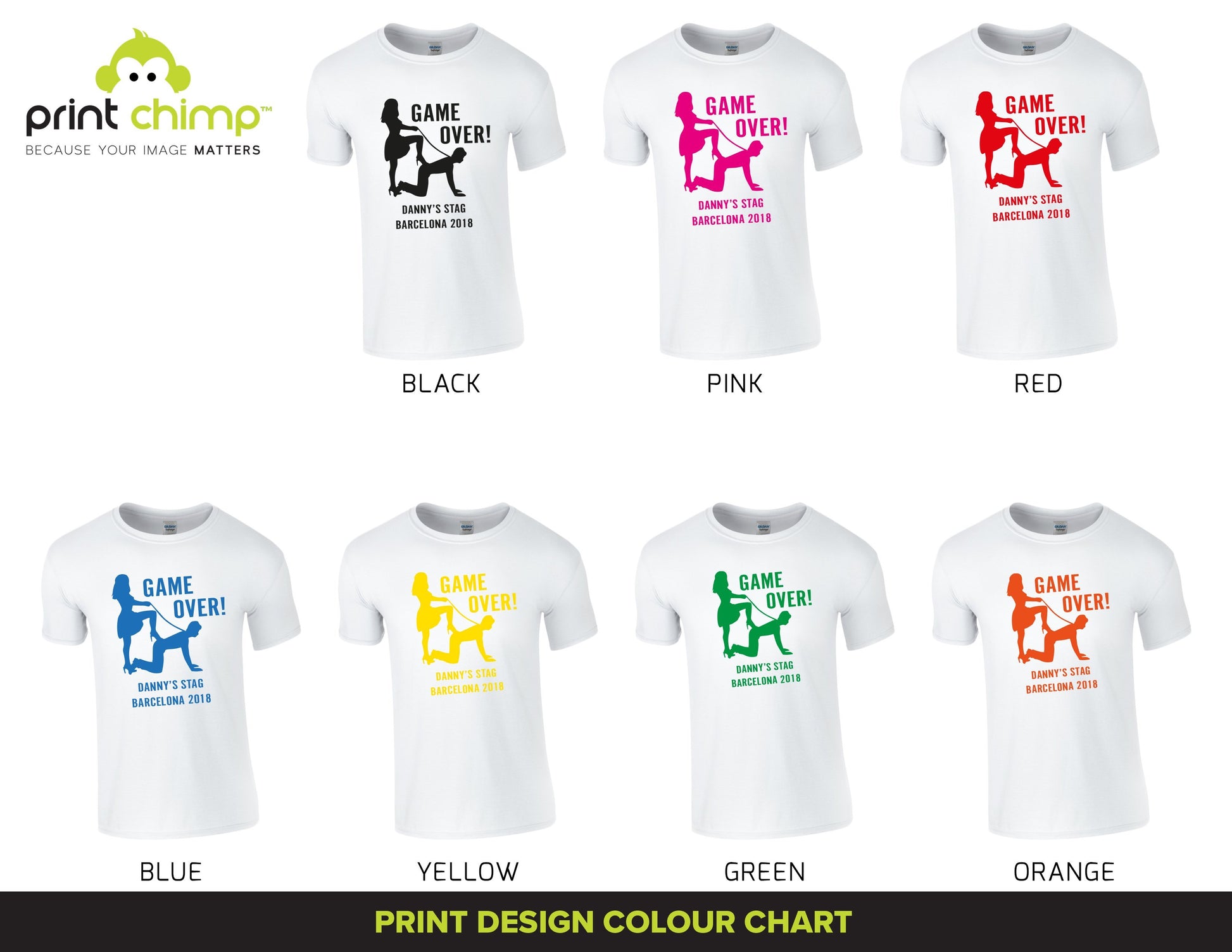 Game Over Stag T-Shirt - Print Chimp