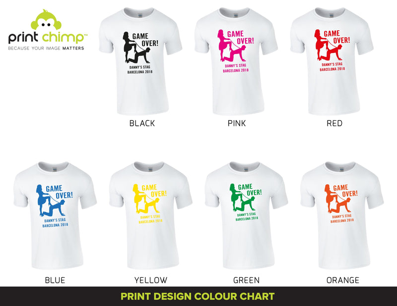 Game Over Stag T-Shirt - Print Chimp