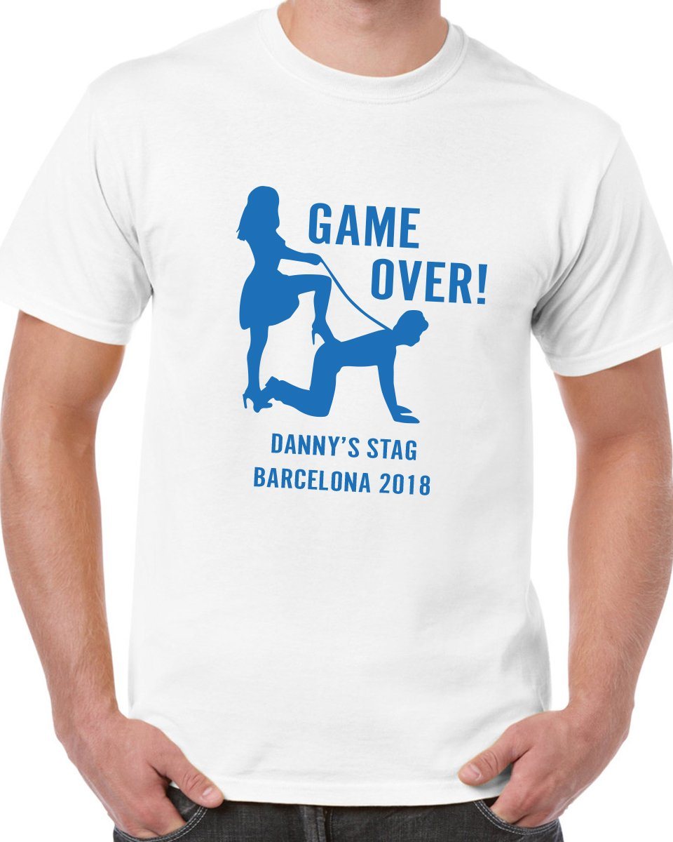 Game Over Stag T-Shirt - Print Chimp