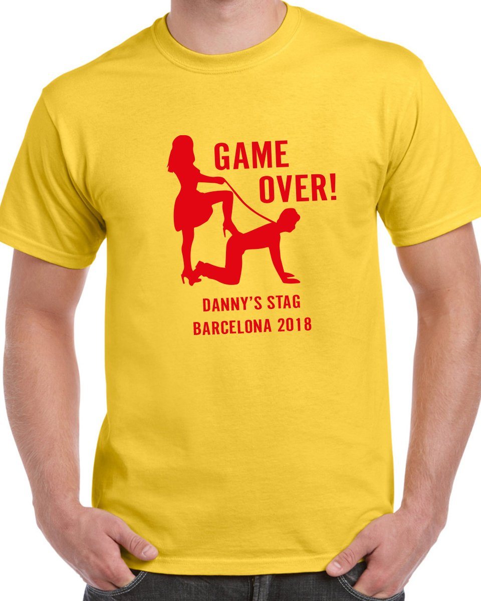 Game Over Stag T-Shirt - Print Chimp