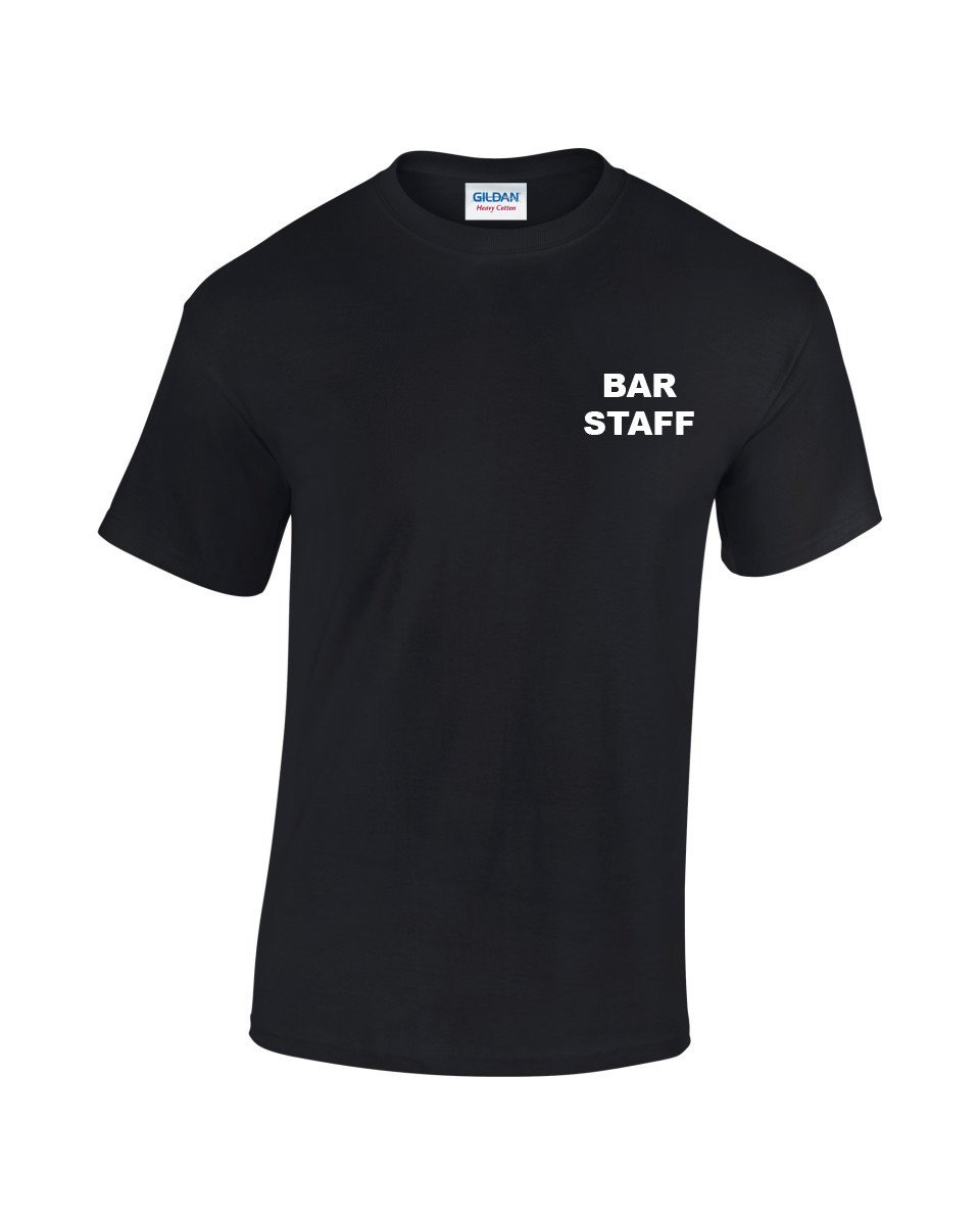 Bar Staff Printed T-shirt - Print Chimp