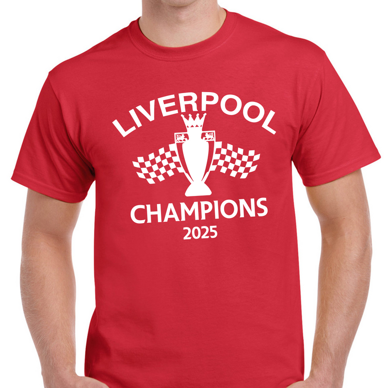 Liverpool Champions 2025 T-shirt - Print Chimp