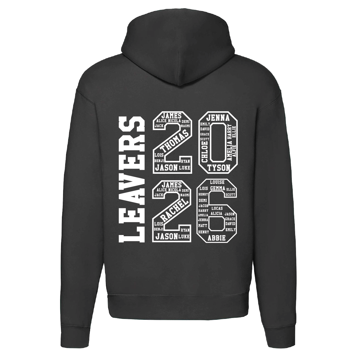 Personalised 2027 leavers hoodies
