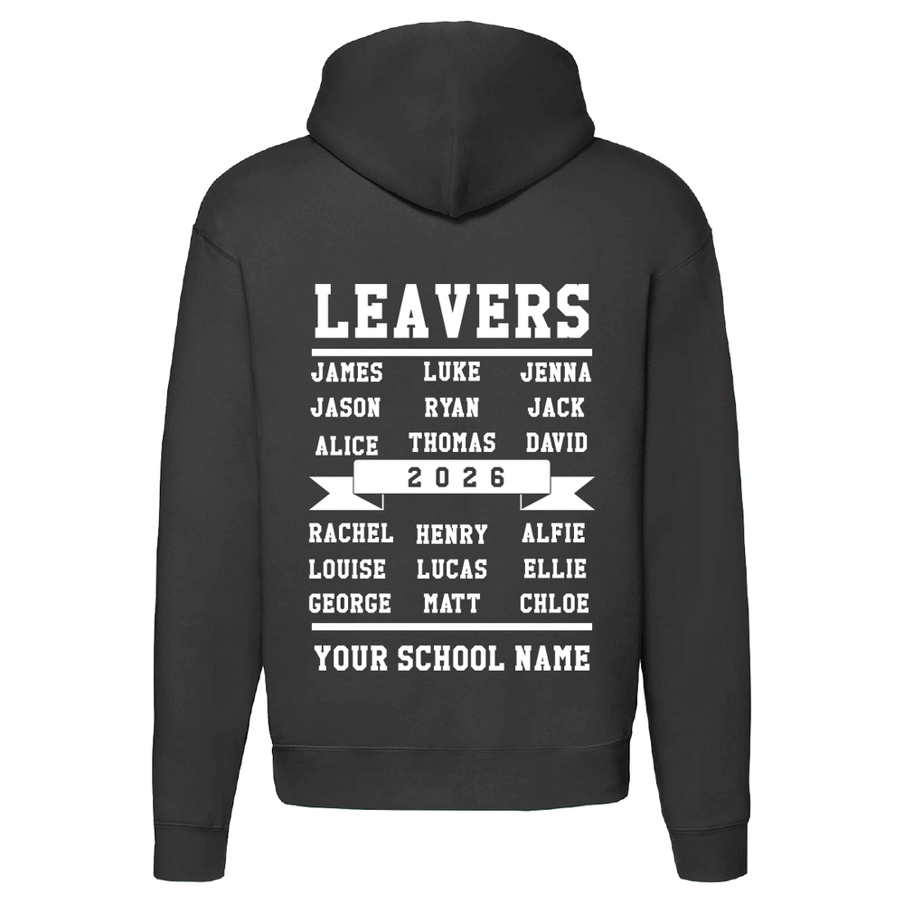 Personalised leavers hoodie