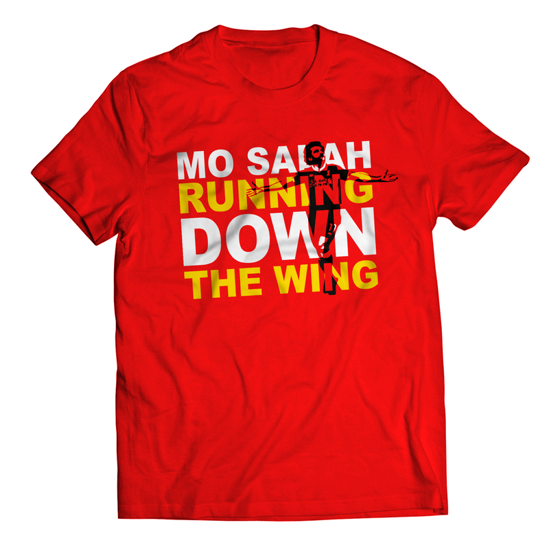 Liverpool Salah Down The Wing T-shirt - Print Chimp