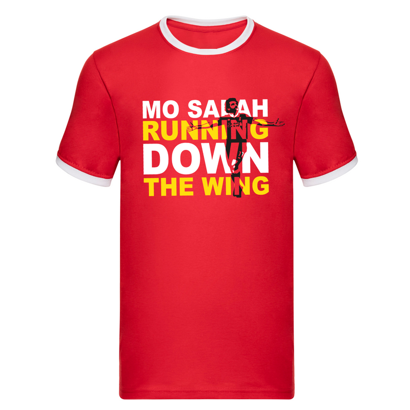 Liverpool Salah Down The Wing T-shirt - Print Chimp