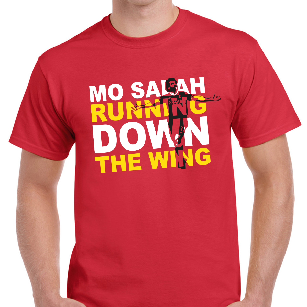 Liverpool Salah Down The Wing T-shirt - Print Chimp