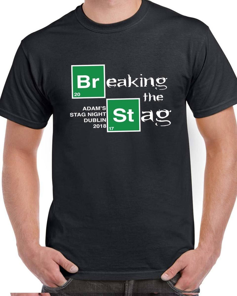 Breaking The Stag Personalised Stag Do T-shirt - Print Chimp