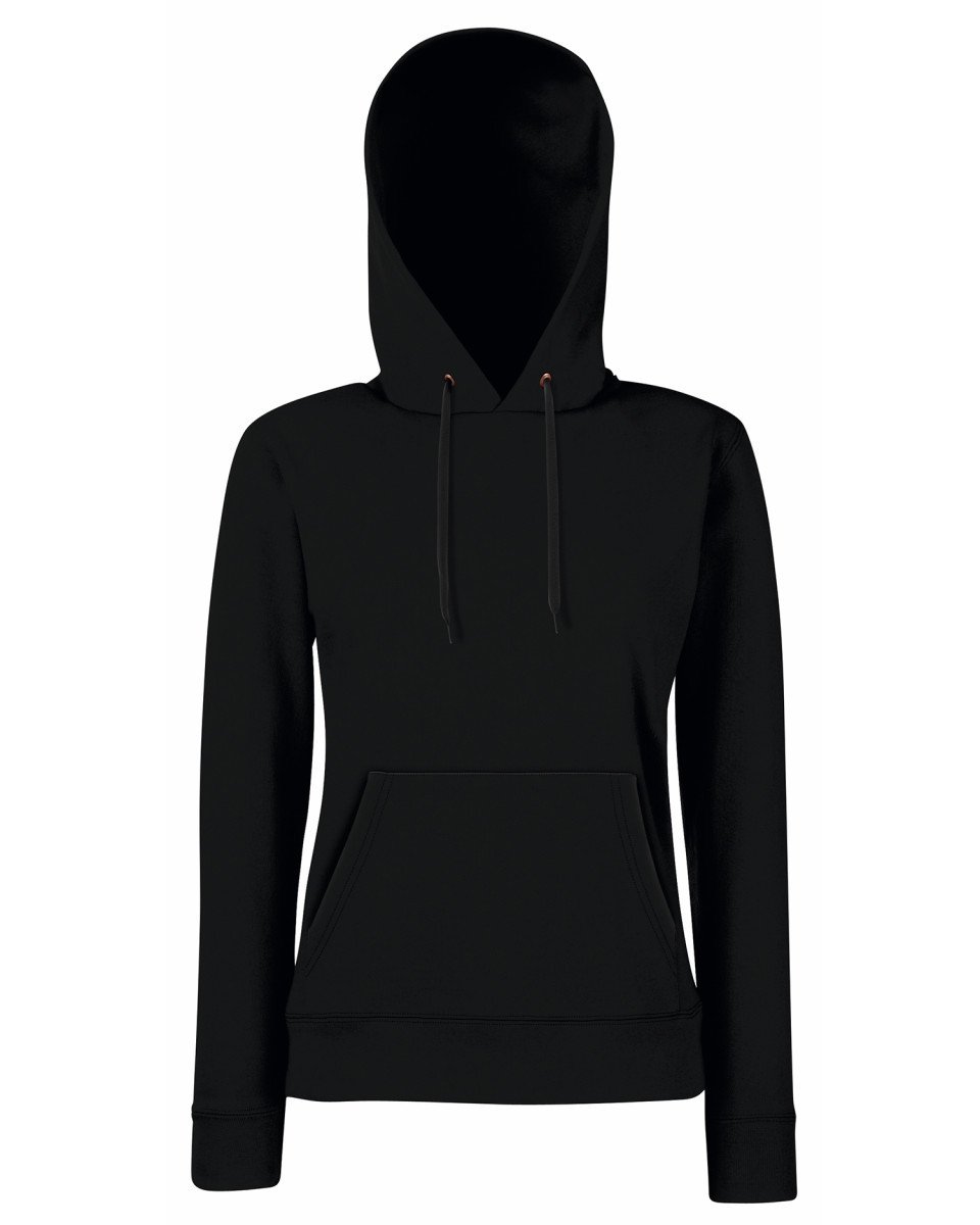 Fruit Of The Loom Lady-Fit Classic Hooded Sweat - Print Chimp