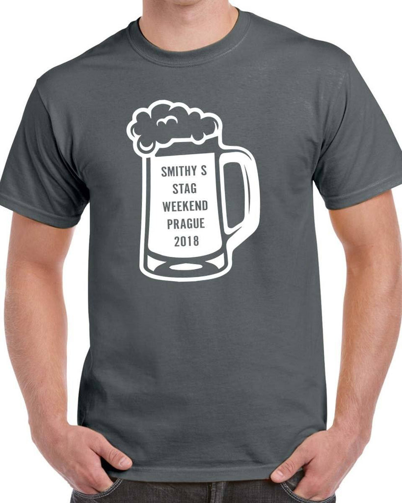 Personalised Beer Stag Do T-shirt - Print Chimp