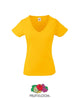 Fruit Of The Loom Ladies Fit Valueweight V-Neck T-shirt - Print Chimp