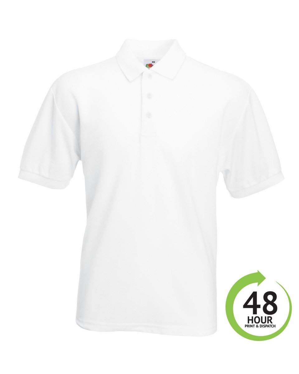 Fruit of the Loom 65/35 Polo Shirt - Print Chimp
