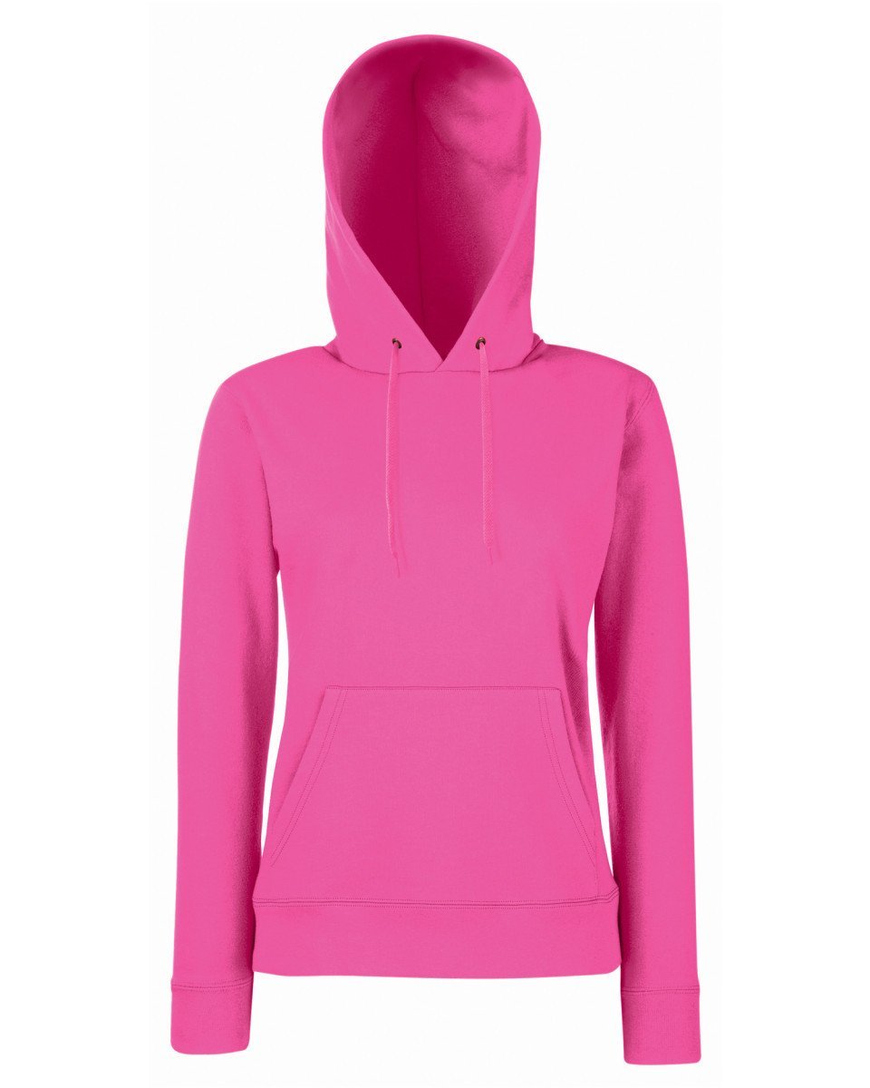 Fruit Of The Loom Lady-Fit Classic Hooded Sweat - Print Chimp