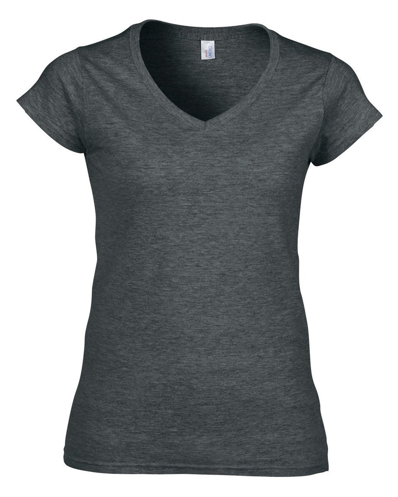 Gildan Ladies Softstyle V-Neck T-shirt - Print Chimp
