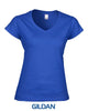 Gildan Ladies Softstyle V-Neck T-shirt - Print Chimp
