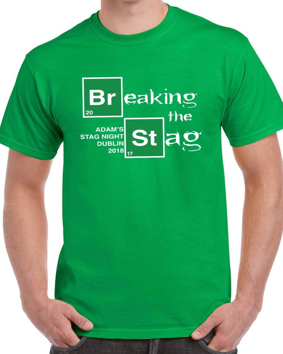 Breaking The Stag Personalised Stag Do T-shirt - Print Chimp