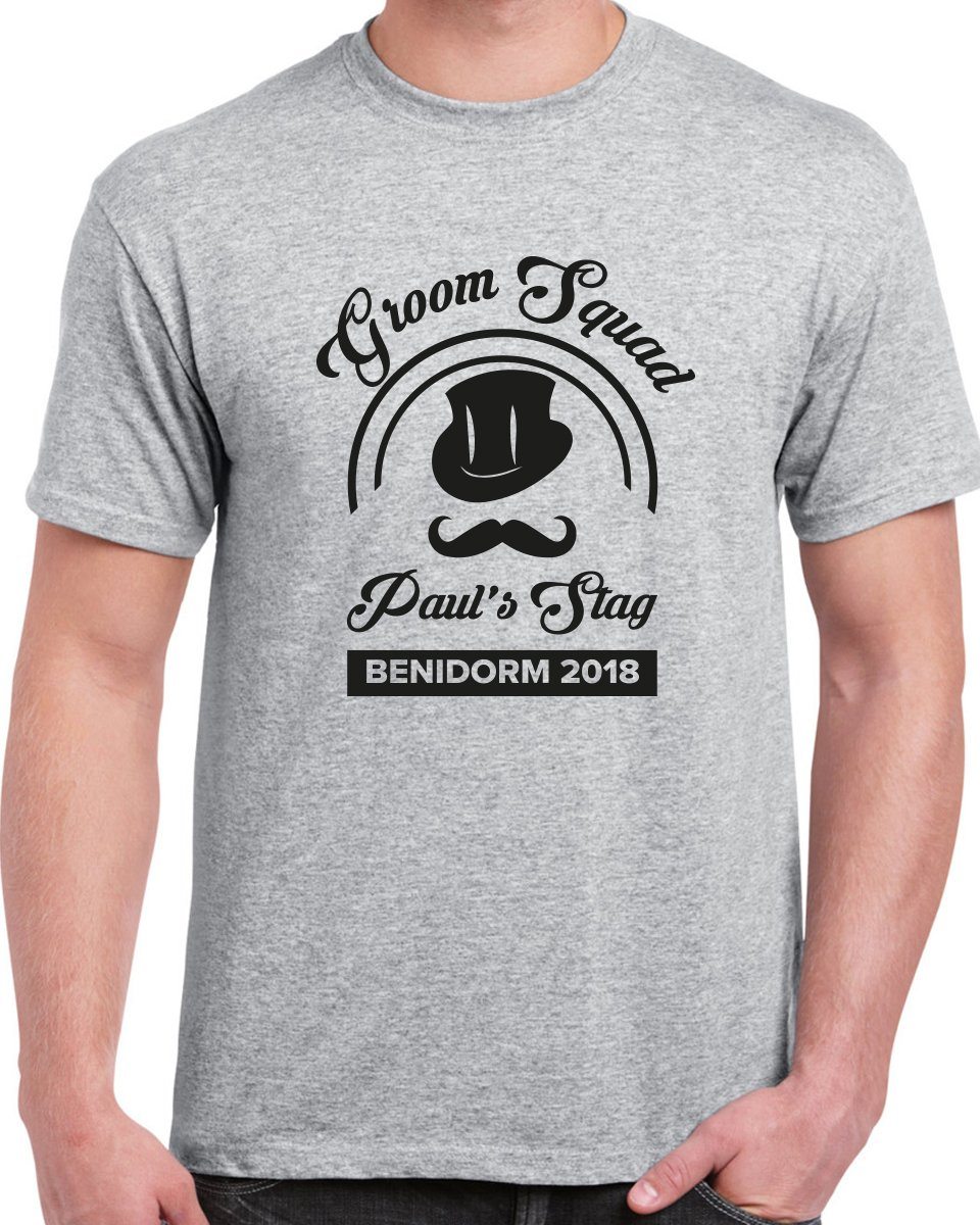 Groom Squad Stag T Shirt - Print Chimp