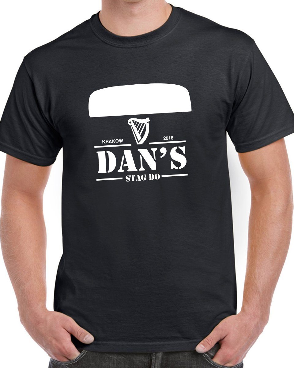 Guiness Style Stag Do T Shirt