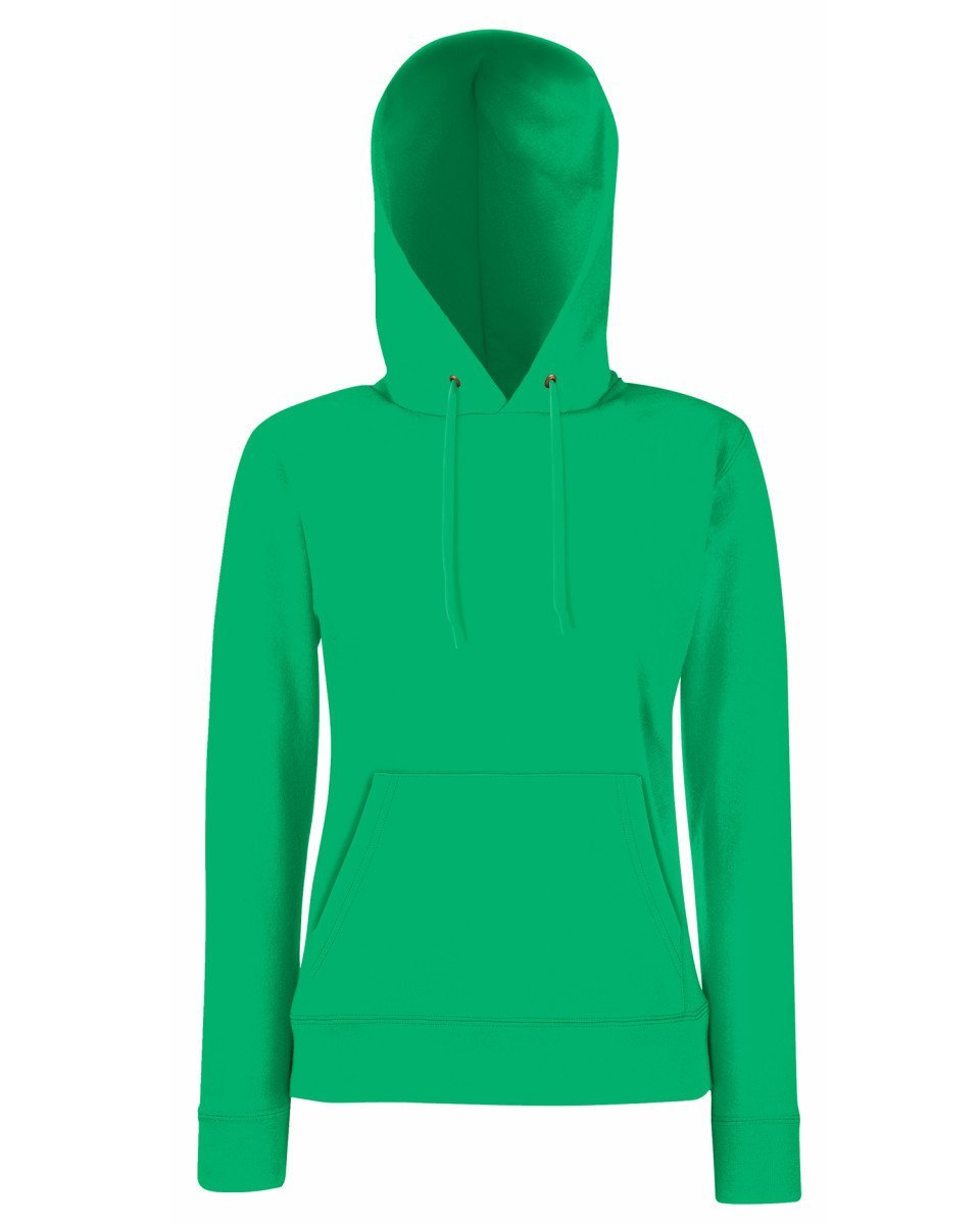 Fruit Of The Loom Lady-Fit Classic Hooded Sweat - Print Chimp
