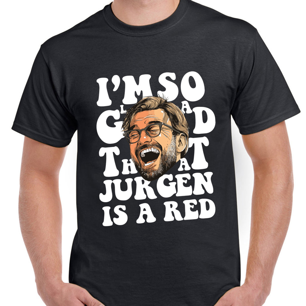 Jurgen Is a Red Liverpool T-Shirt - Print Chimp