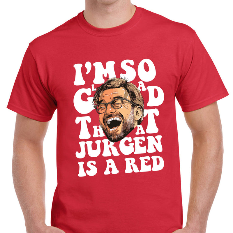 Jurgen Is a Red Liverpool T-Shirt - Print Chimp