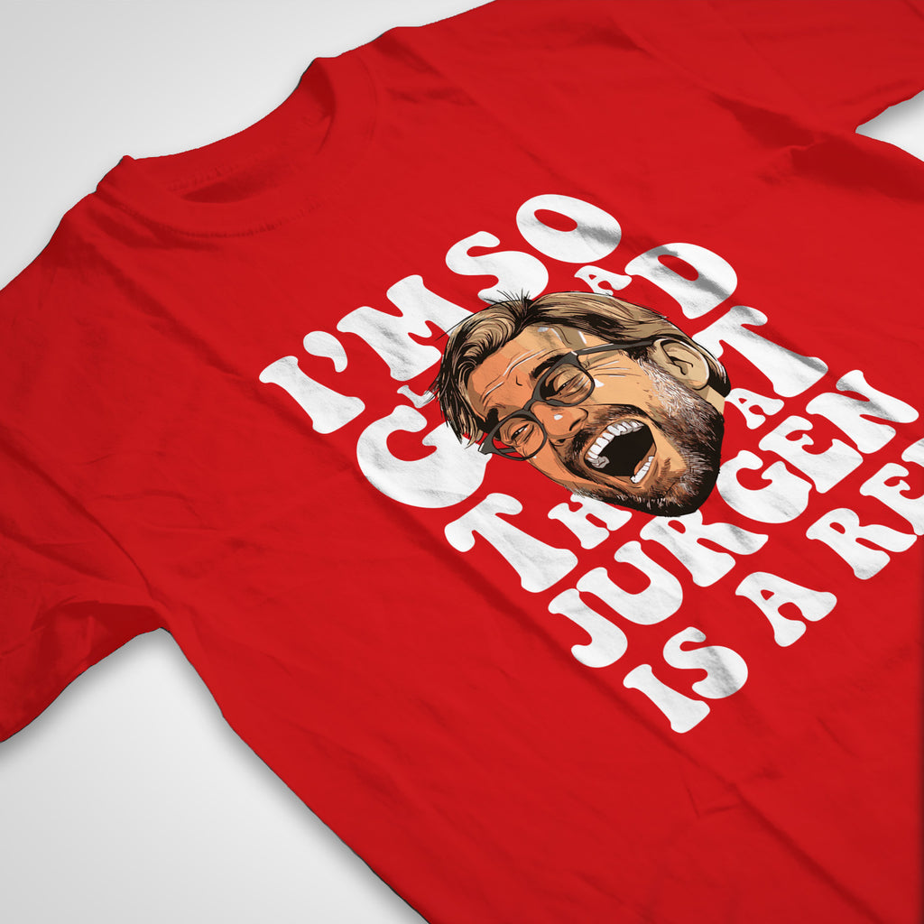 Jurgen Is a Red Liverpool T-Shirt - Print Chimp