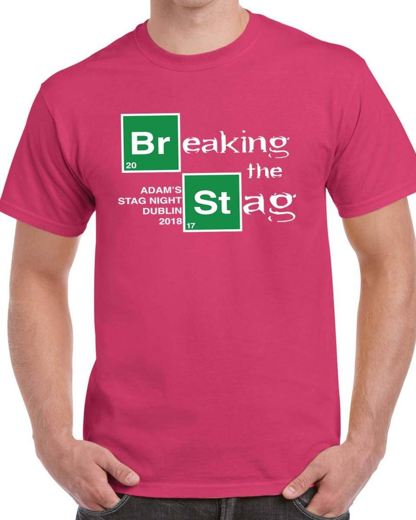 Breaking The Stag Personalised Stag Do T-shirt - Print Chimp