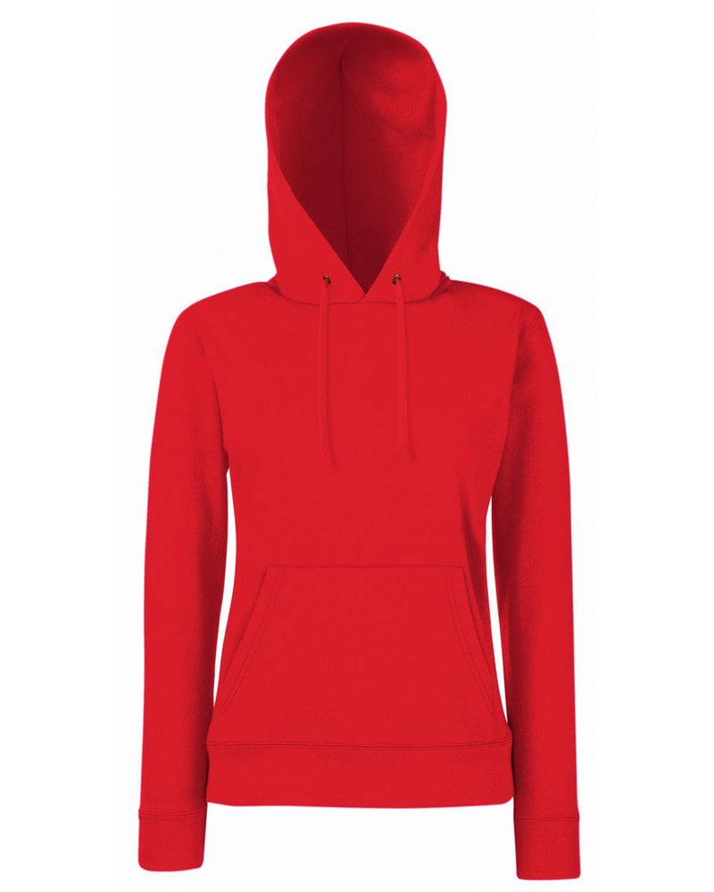 Fruit Of The Loom Lady-Fit Classic Hooded Sweat - Print Chimp