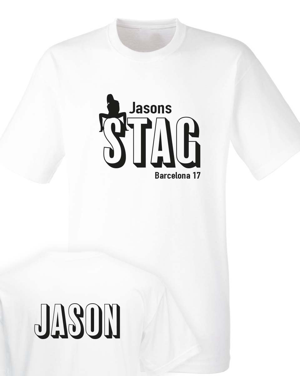 Personalised stag t shirts cheap