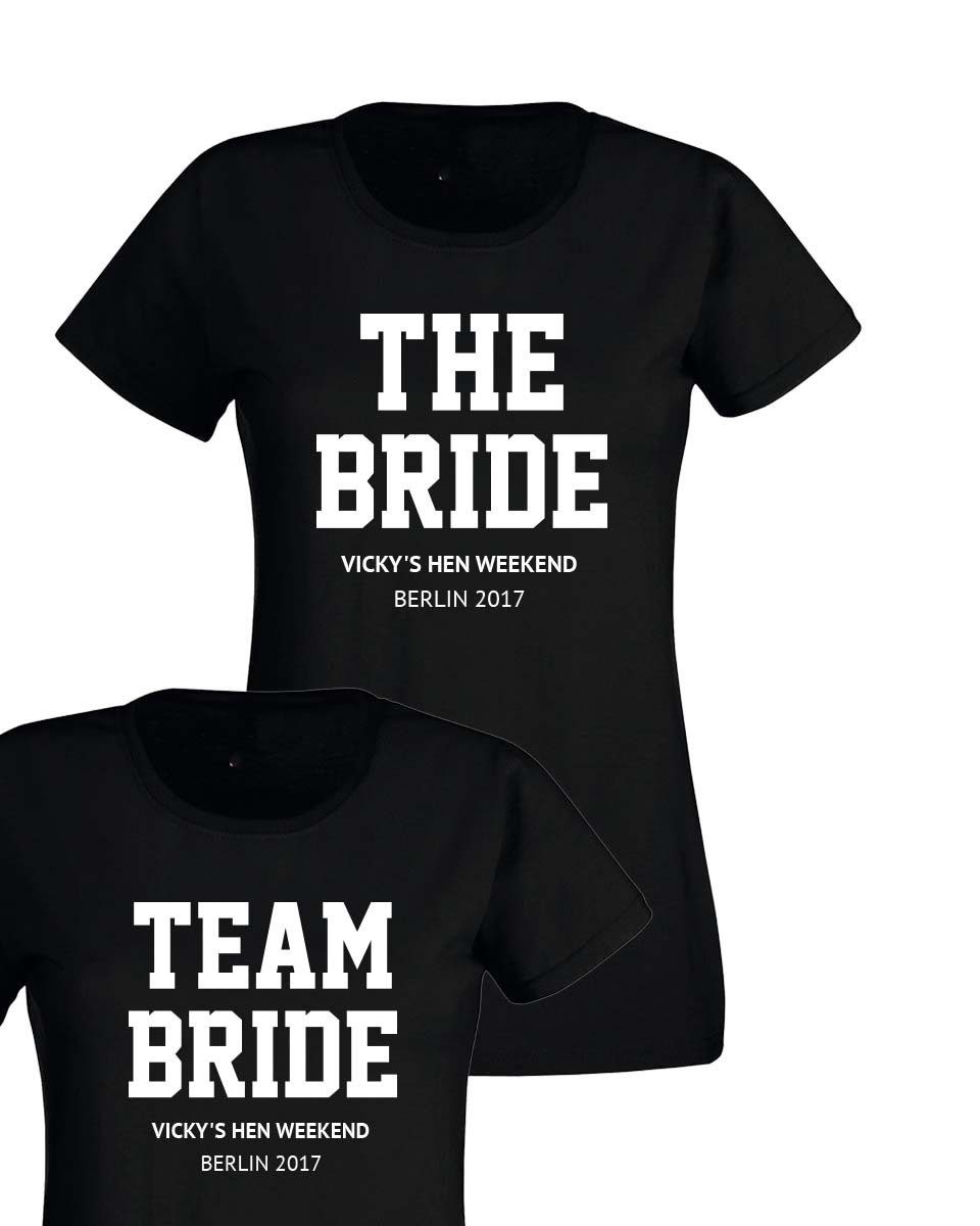 Team Bride Hen Party T-shirt - Print Chimp