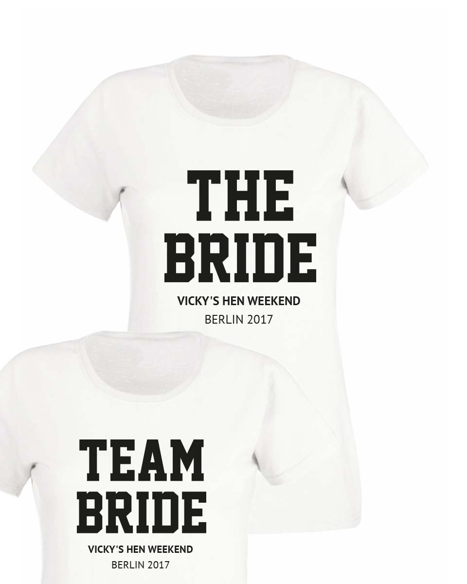 Team Bride Hen Party T-shirt - Print Chimp
