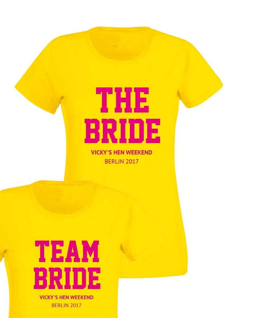 Team Bride Hen Party T-shirt - Print Chimp