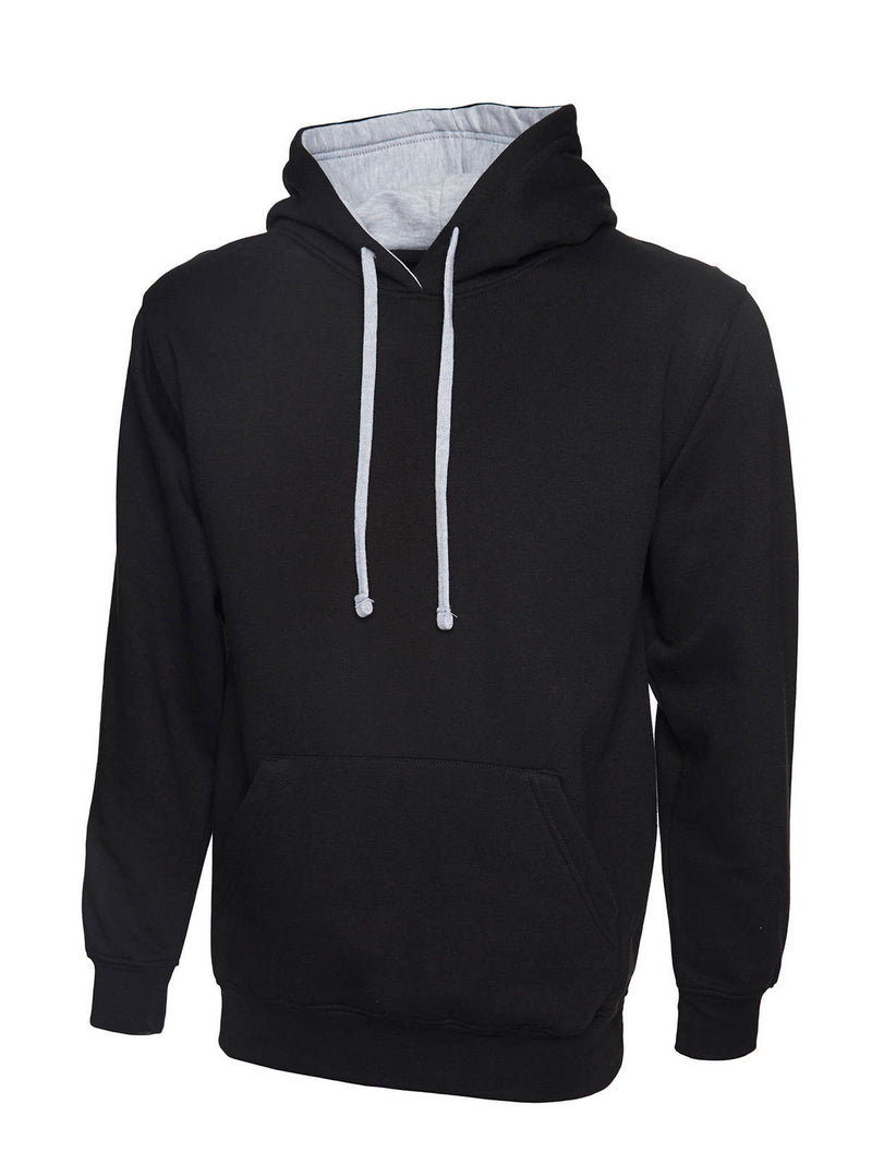 Uneek Contrast Hoodie - Print Chimp