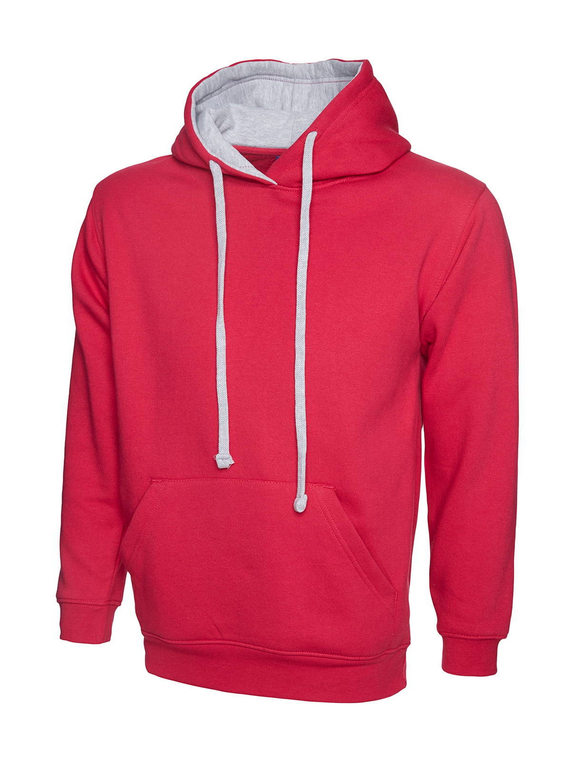 Uneek Contrast Hoodie - Print Chimp