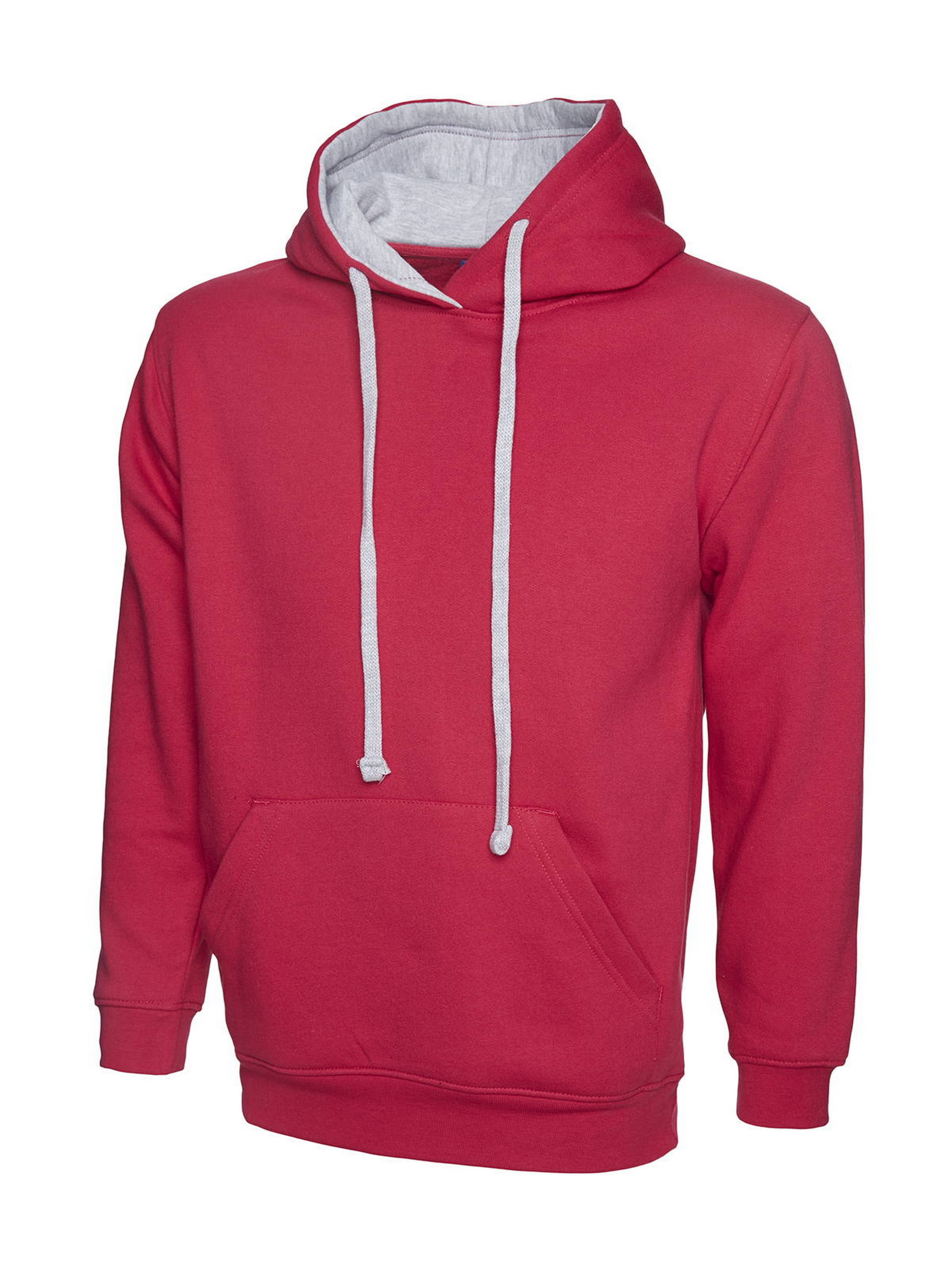 Uneek Contrast Hoodie - Print Chimp