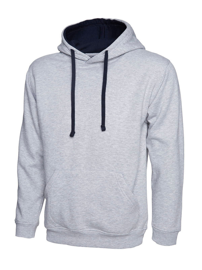 Uneek Contrast Hoodie - Print Chimp