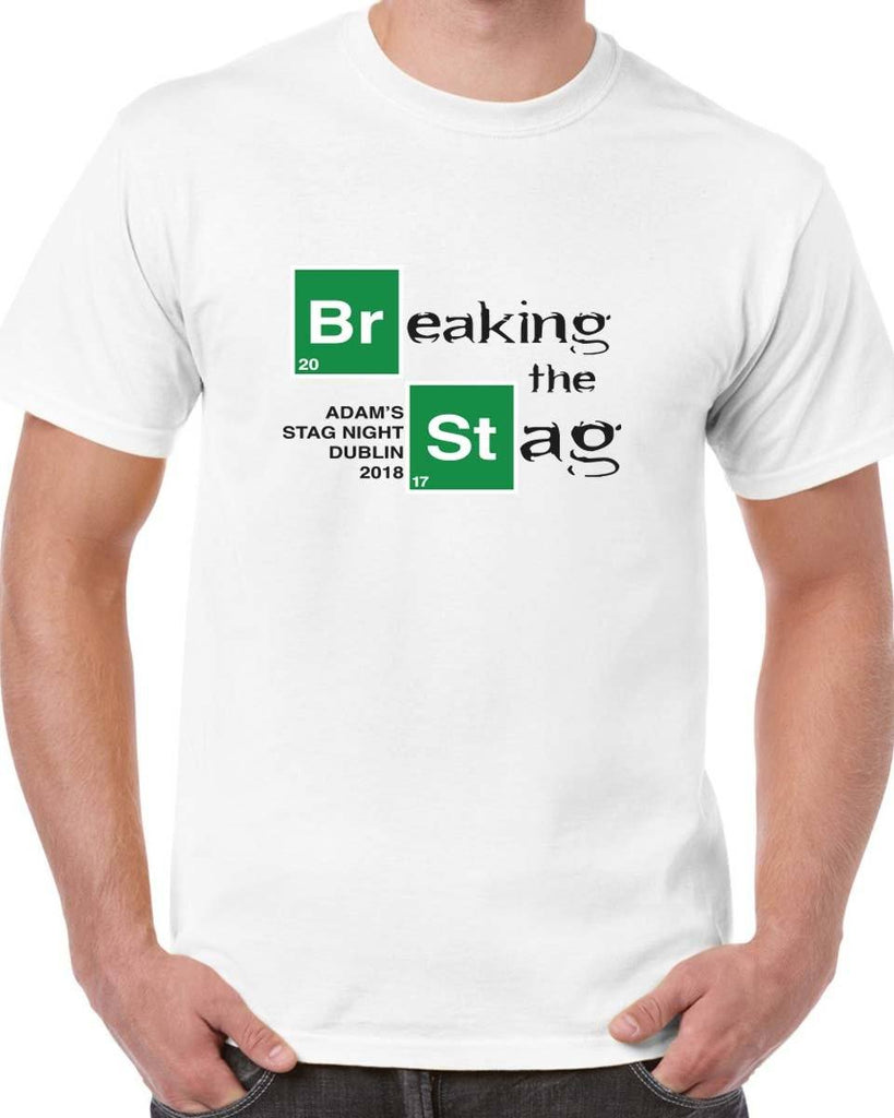 Breaking The Stag Personalised Stag Do T-shirt - Print Chimp