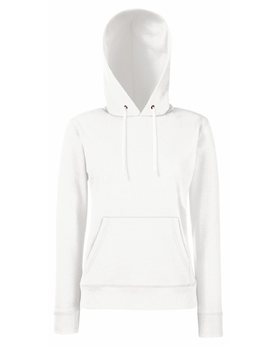 Fruit Of The Loom Lady-Fit Classic Hooded Sweat - Print Chimp