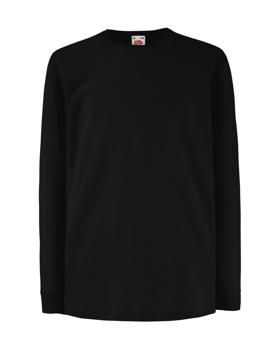 Fruit Of The Loom Valueweight Kids Long Sleeve T-shirt - Print Chimp