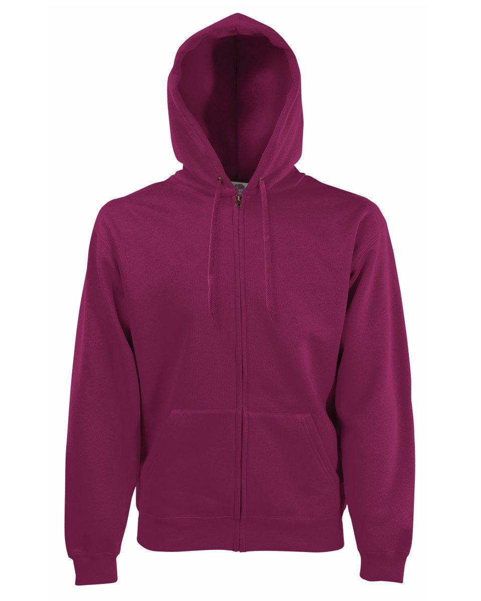 Fruit of the loom hooded sweat jacket shop