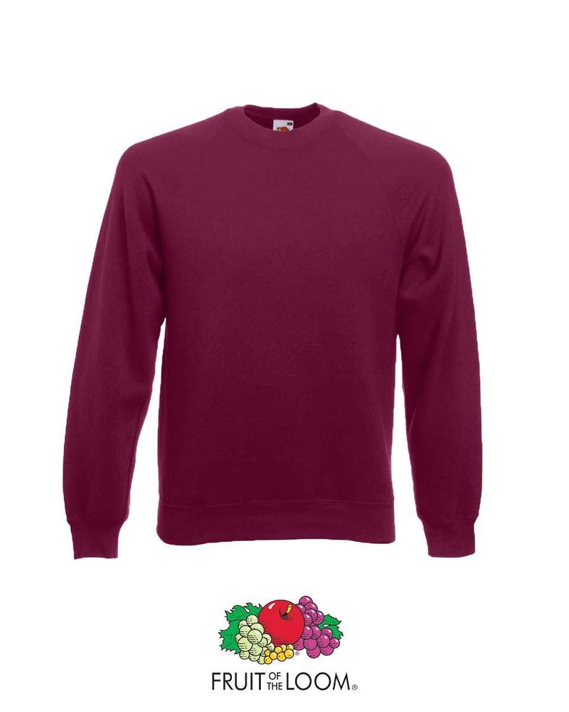 Fruit Of The Loom Men's Classic Raglan Sweatshirt - Print Chimp