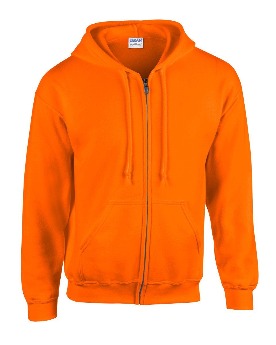 Orange zip up sweatshirt online
